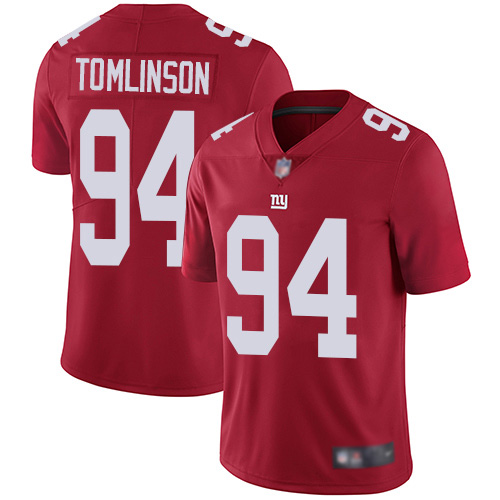 Men New York Giants #94 Dalvin Tomlinson Red Limited Red Inverted Legend Football NFL Jersey->new york giants->NFL Jersey